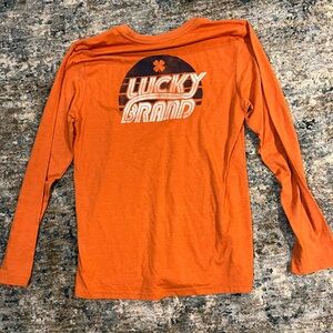 Lucky brand orange shirt